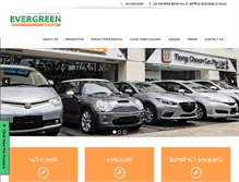 Tablet Screenshot of evergreenrentacar.com
